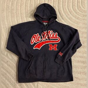 University of Mississippi Ole Miss Zip-up Hoodie Jacket - XXL